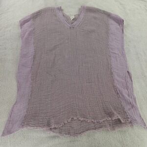 La‎ Bottega Di Brunella Tunic Purple Lavender Flax Linen Gladiolo